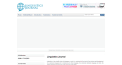 Desktop Screenshot of linguistics-journal.com