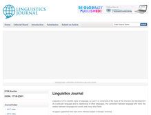 Tablet Screenshot of linguistics-journal.com
